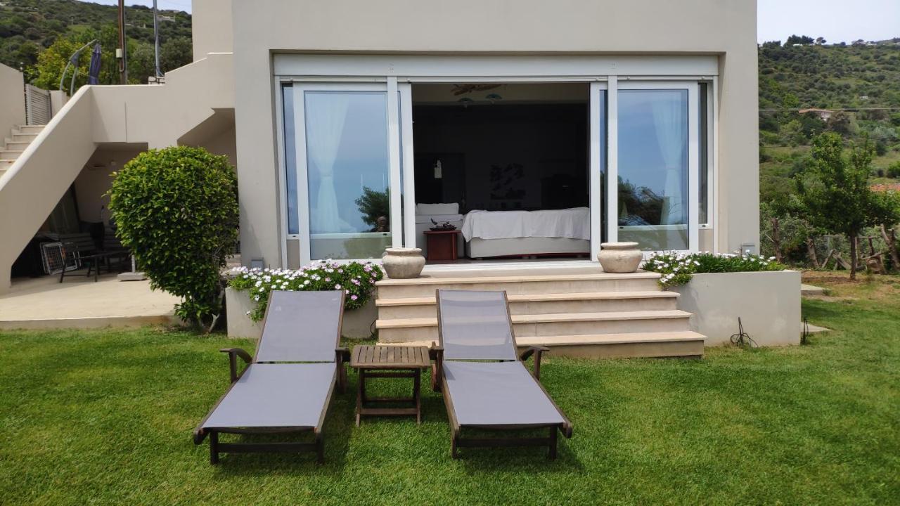 Villa With Aegean Views Akhladherí Eksteriør bilde